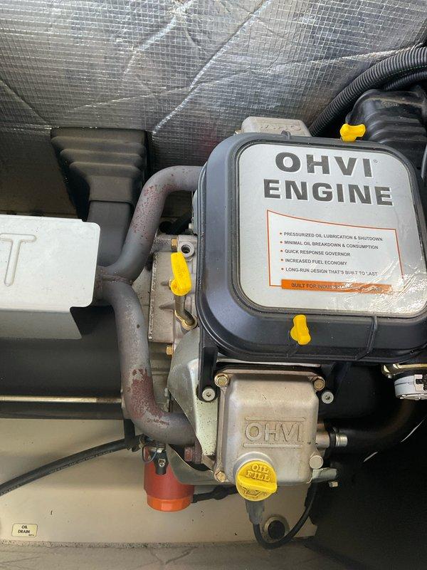 Completed routine maintenance and tune-up on 16-year-old OHVI engine generator unit located in attic space. Performed standard preventative maintenance procedures including inspection of all engine components, oil system check, fuel system evaluation, and verification of proper operation. Unit tested successfully and returned to service with all systems functioning within normal parameters.