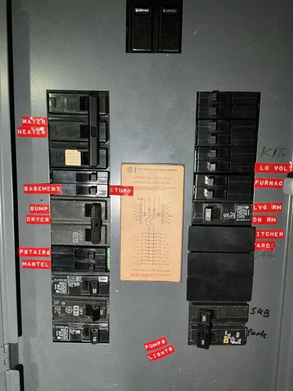 Completed estimate for central air conditioning installation in home currently relying on window units for upstairs cooling. Assessed existing electrical panel capacity and interior spaces to determine equipment requirements and installation feasibility for adding a complete HVAC system.