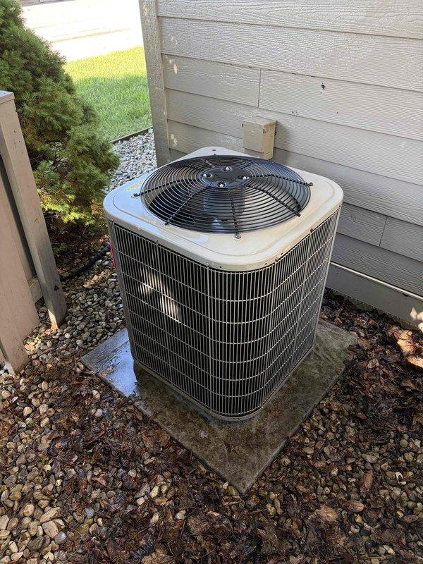 Completed routine annual heating system maintenance as part of membership service. Performed comprehensive inspection of outdoor condenser unit, verified proper operation of all components, and documented system condition with photos. Unit appears to be in good working order with no issues identified or repairs needed at this time.
