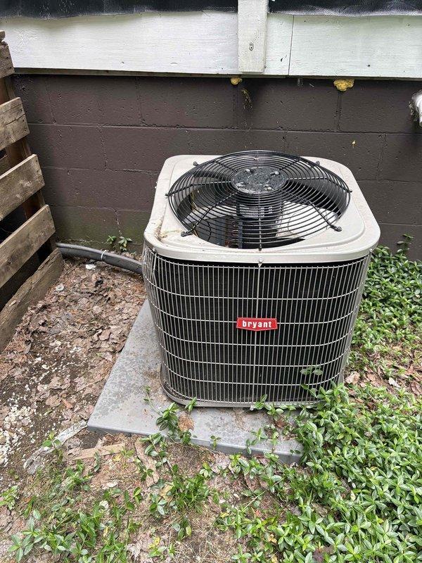 Responded to no cooling and no heating call on 5-year-old Bryant system. Customer had recently replaced fuse and thermostat prior to service visit. Upon arrival, performed complete system diagnostics on both furnace and air conditioning condenser unit. Identified and resolved electrical supply issue preventing both heating and cooling operation. Verified proper voltage at disconnect, tested thermostat wiring and communication, and confirmed system startup. Cycled both heating and cooling modes to ensure full functionality restored. Unit operating within manufacturer specifications at time of departure.