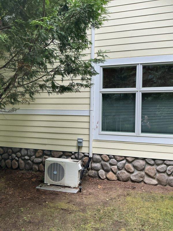 Conducted on-site assessment for air conditioning and mini-split system installation at residential property. Evaluated existing HVAC infrastructure including outdoor condensing unit, refrigerant line routing, electrical panel capacity, and potential installation locations to provide comprehensive estimate for new equipment and installation requirements.