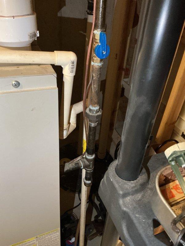 Completed estimate for furnace and air conditioning system replacement. Inspected existing HVAC equipment in utility area, including current heating and cooling infrastructure, ductwork connections, and air filtration system. Documented existing installation with photos showing plumbing connections, mechanical components, flexible conduit routing, and current MERV-rated filter setup within metal framing assembly. Provided comprehensive proposal for new furnace and AC unit installation to meet client's timeline requirements.