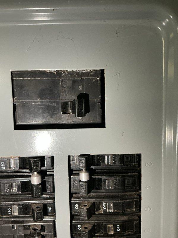 Completed estimate for replacement of existing gas forced air furnace and installation of new air conditioning system. Also evaluated property for 50-gallon gas water heater replacement. Inspected existing electrical panel to assess capacity and compatibility for new HVAC equipment installation, documenting Square D breaker configuration and available circuits for system integration.