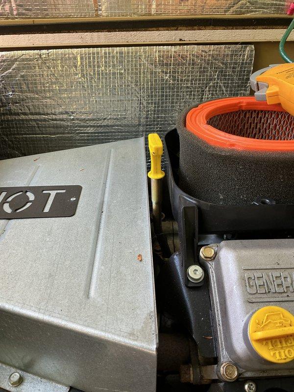 Completed comprehensive tune-up on 25-year-old Generac generator unit. Identified and repaired faulty wire connections at battery terminals that were causing poor electrical contact. Verified battery condition (new unit) and secured all connections to manufacturer specifications. Performed standard maintenance procedures including air filter inspection, oil level verification, and visual inspection of all engine components and fuel system connections.