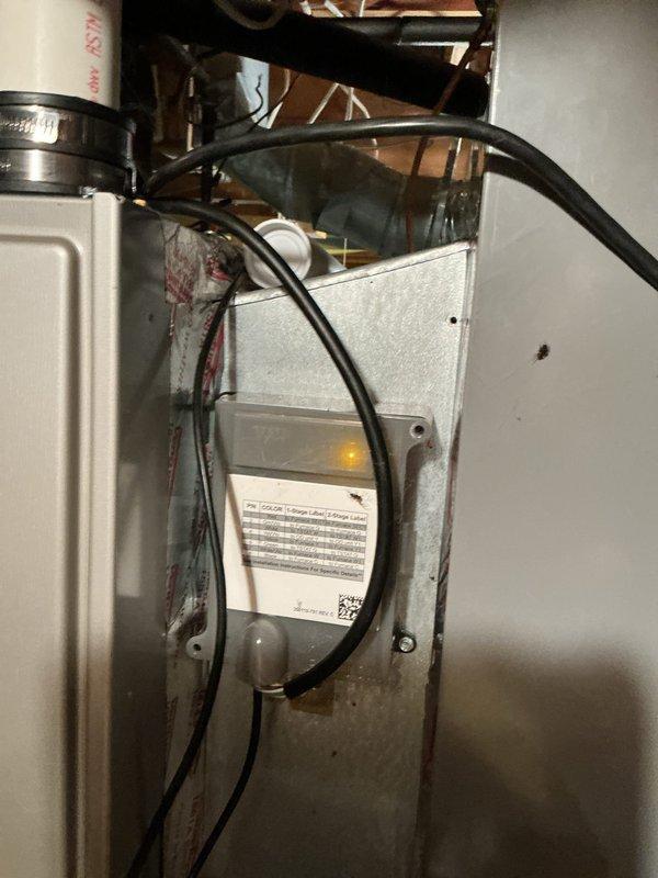 Completed sales estimate for booster fan installation to improve air conditioning airflow and performance. Documented existing HVAC system configuration including furnace/air handler unit, ductwork layout, and current air quality filtration system with GuardianPlus components. Assessed system requirements and provided recommendations for booster fan solutions to address inadequate air distribution issues in the conditioned space.