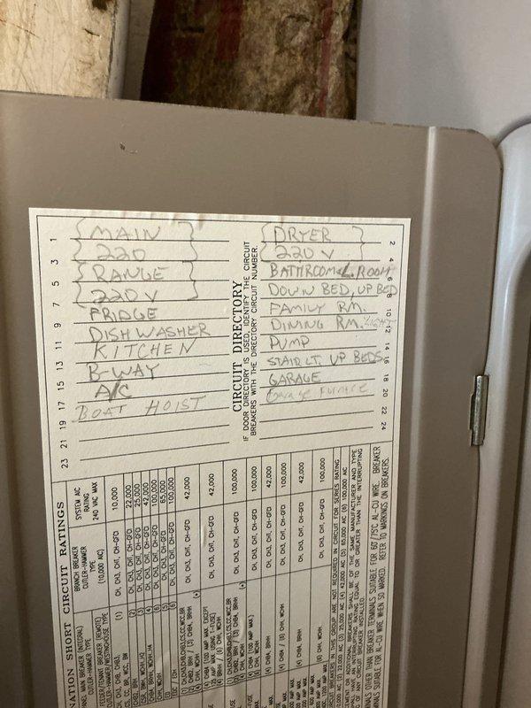 Conducted on-site evaluation for whole-house generator installation at property with no existing backup power system. Assessed existing electrical infrastructure including main service panel, meter, and disconnect locations on exterior wall. Documented current electrical panel configuration and circuit directory to determine generator sizing requirements and integration points for automatic transfer switch installation. Evaluated optimal generator placement considering proximity to existing electrical service, natural gas or LP fuel source access, and clearance requirements per manufacturer specifications for Generac equipment.