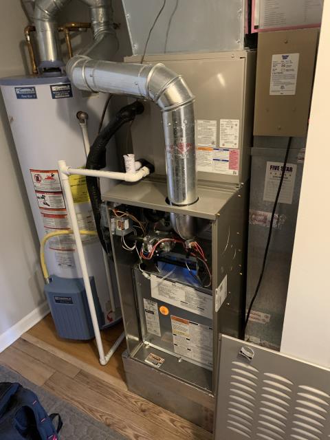 I performed a tune up on a Carrier gas furnace. Everything checked out within specs. System is operational upon departure. 