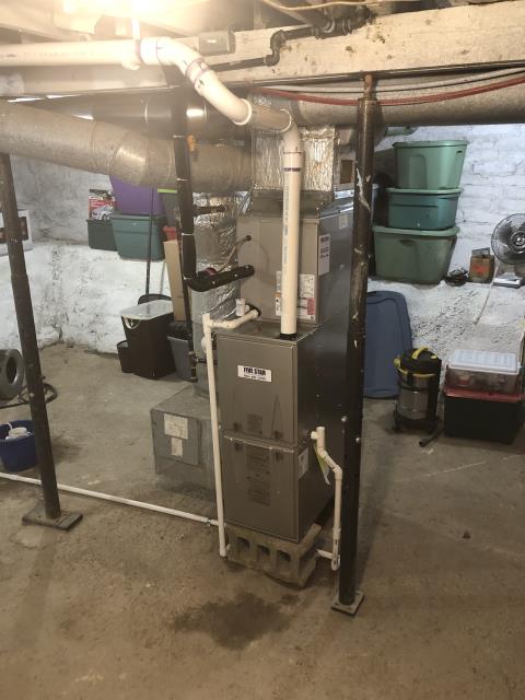 I installed a Five Star 13 SEER 2 Ton Air Conditioner/Carrier 96% 40,000 BTU Gas Furnace; They didn't need a thermostat. This system was  operational at the time of departure. With this install comes a scheduled maintenance agreement lasting a year.	