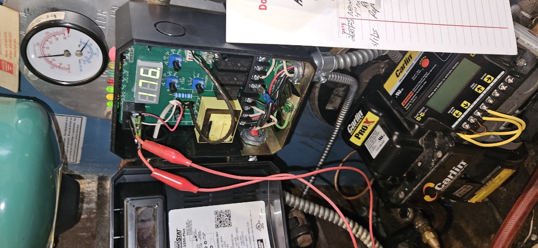 Levittown, PA - cleaned oil fired boiler and swept chimney. installed a low water cut off on boiler along with firomatic oil safety shut off valve and fixed leak on domestic pipes. 