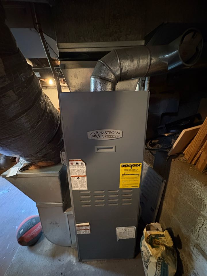 Oil tune up Armstrong air furnace