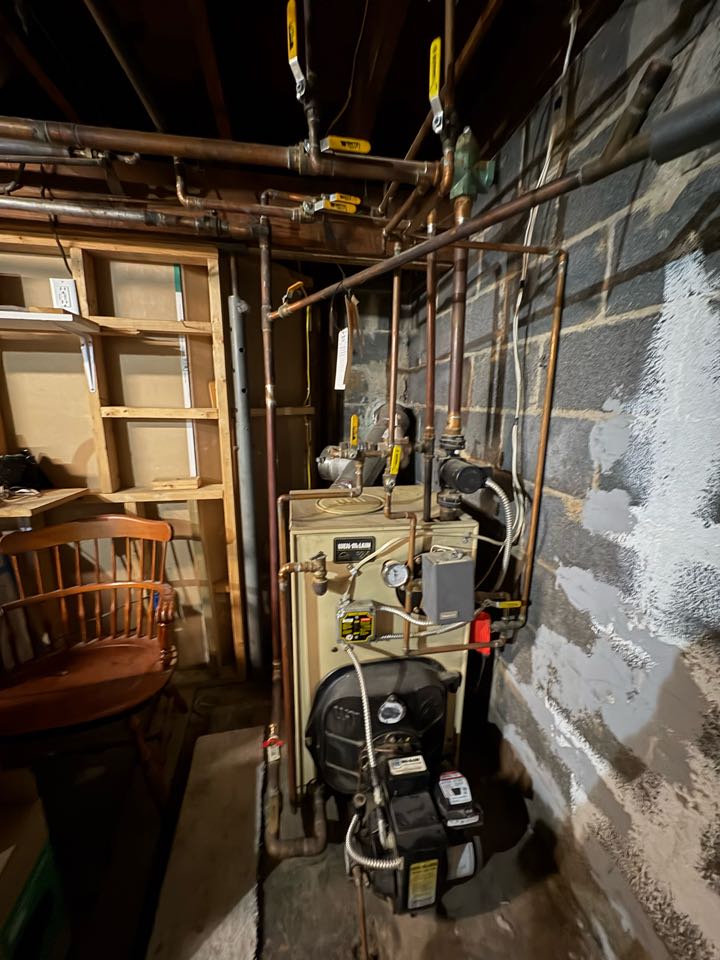 Oil Tune Up weil mclain boiler