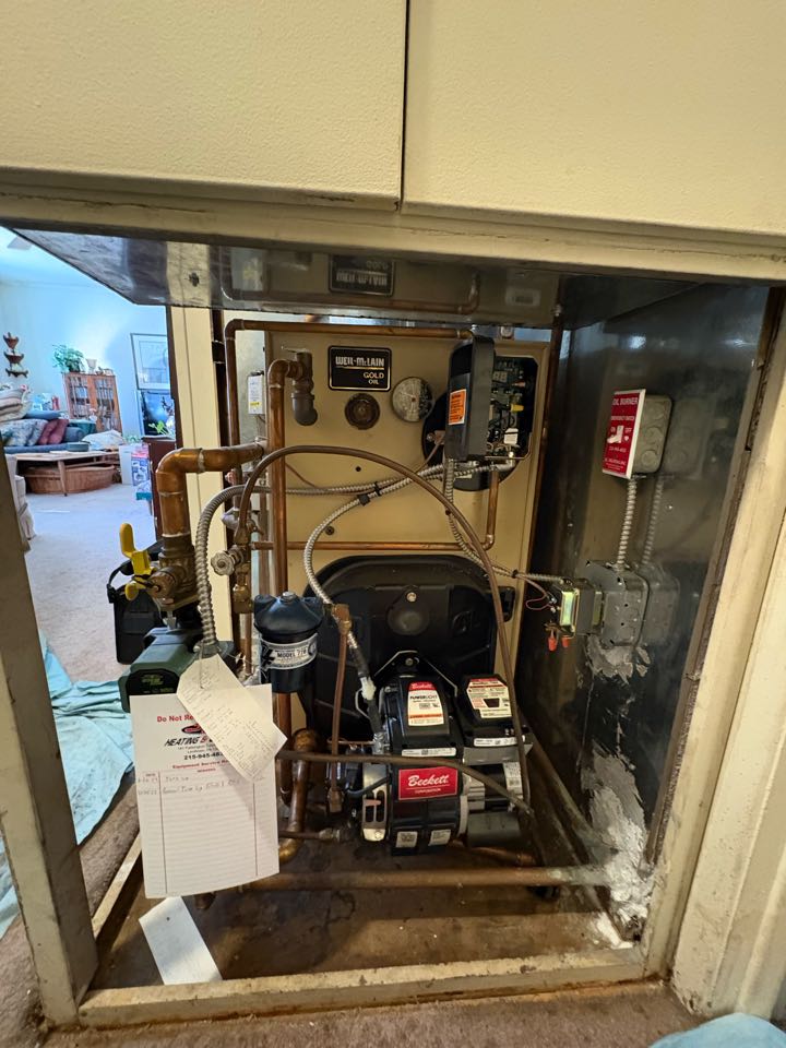 Oil Tune up WeilMclain Boiler