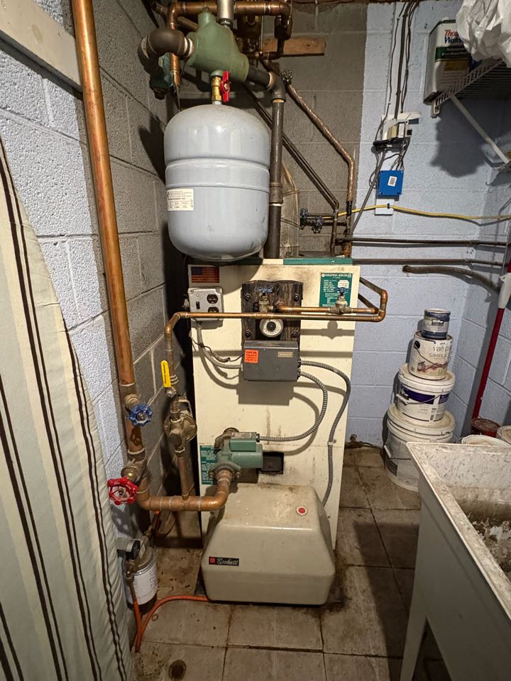 Oil tune up Columbia Boiler