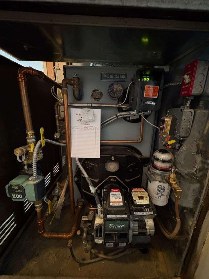 Oil Tune Up Weil mclain Boiler