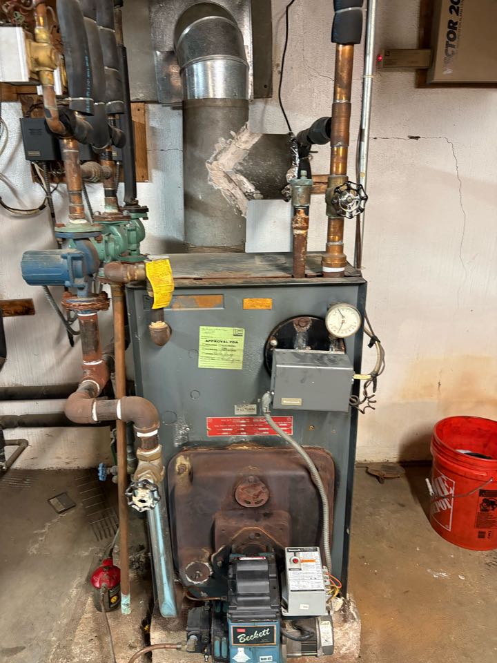 Oil Tune Up Weil mclain boiler