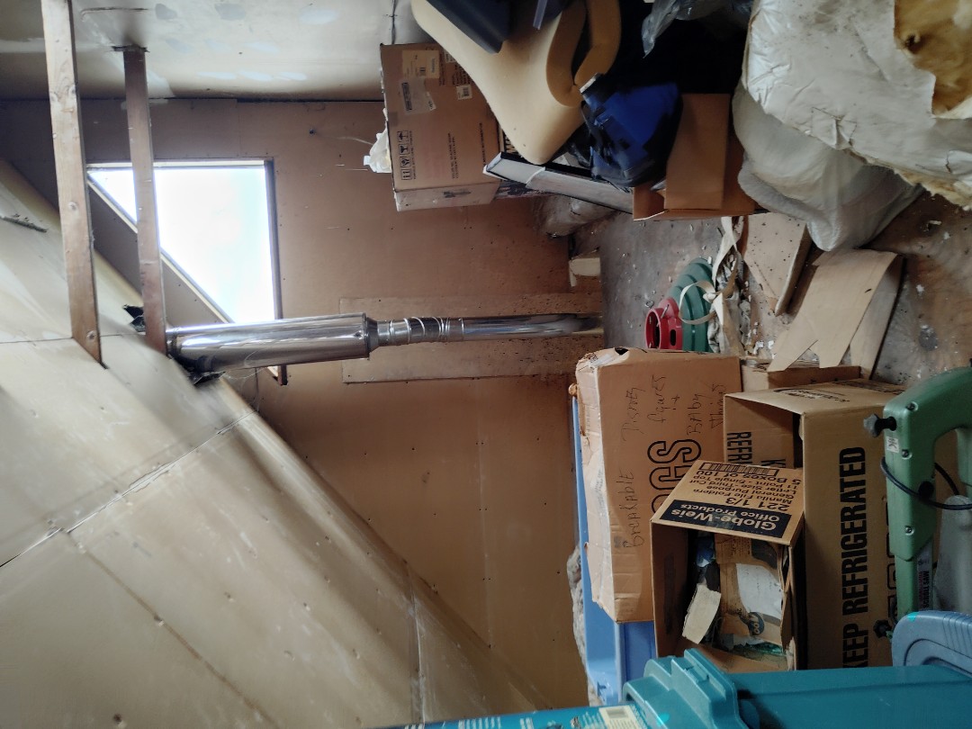 Levittown, PA - replaced chimney smoke pipe on a warm air furnace 