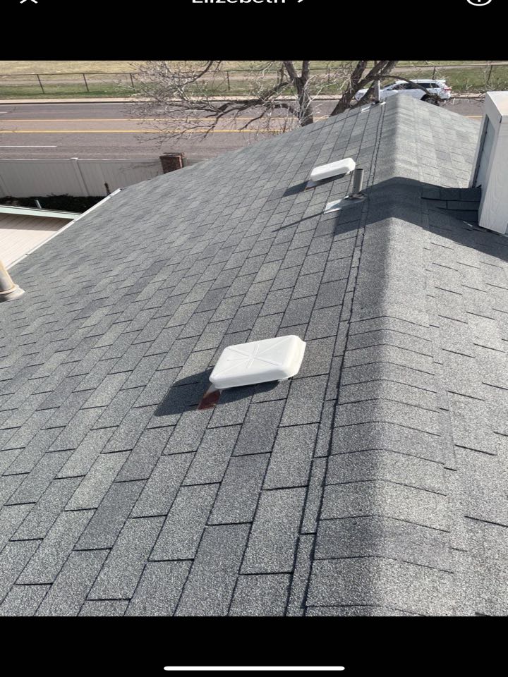 Aurora, CO - This customer has an old Certainteed three tab shingle that was damaged in a hail storm last year. Her insurance company Safeco, is paying to replace the roof. We are going to install GAF HDZ shingles in the color pewter gray. If you need an estimate or inspection of your roof call us today for your free evaluation. Aurora, CO - This customer has an old Certainteed three tab shingle that was damaged in a hail storm last year. Her insurance company Safeco, is paying to replace the roof. We are going to install GAF HDZ shingles in the color pewter gray. If you need an estimate or inspection of your roof call us today for your free evaluation.