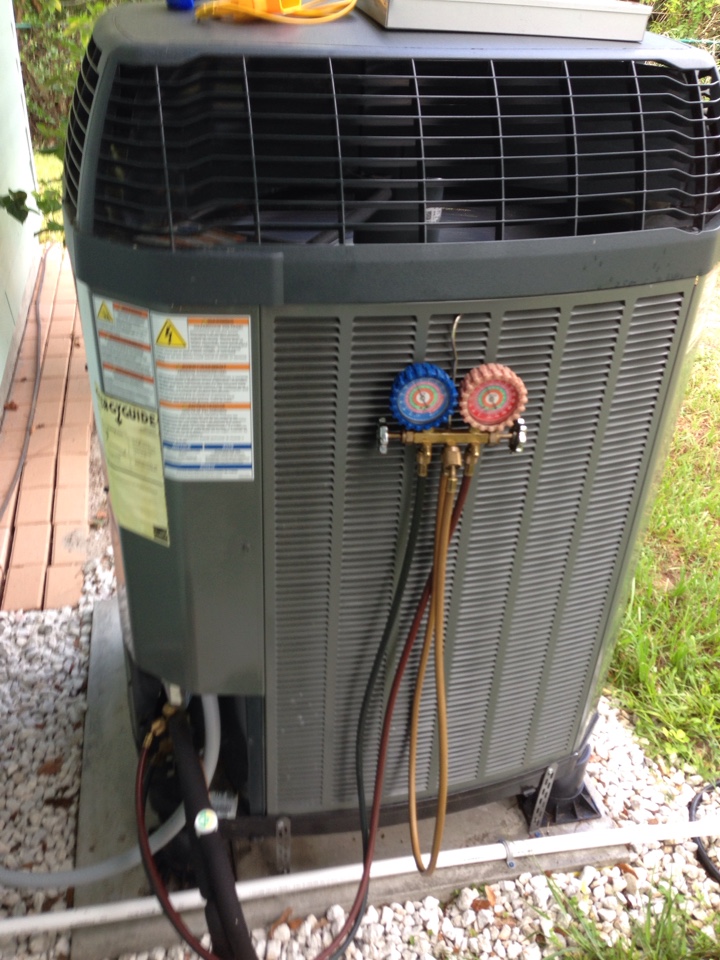 Perform free 6-month checkup on  2-ton Trane air conditioning system.