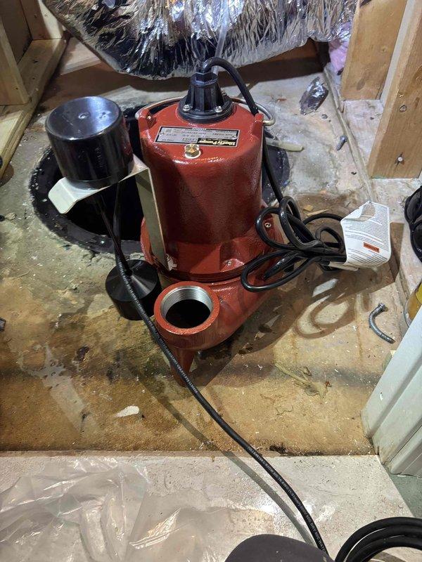 Responded to basement flooding issue where customer reported toilet backups and shower drainage problems. Diagnosed severe main line clog affecting lowest level drains. Utilized submersible pump to remove standing water, then deployed power auger to clear obstruction in main sewer line. Successfully restored proper drainage throughout home's plumbing system. Responded to basement flooding issue where customer reported toilet backups and shower drainage problems. Diagnosed severe main line clog affecting lowest level drains. Utilized submersible pump to remove standing water, then deployed power auger to clear obstruction in main sewer line. Successfully restored proper drainage throughout home's plumbing system.
