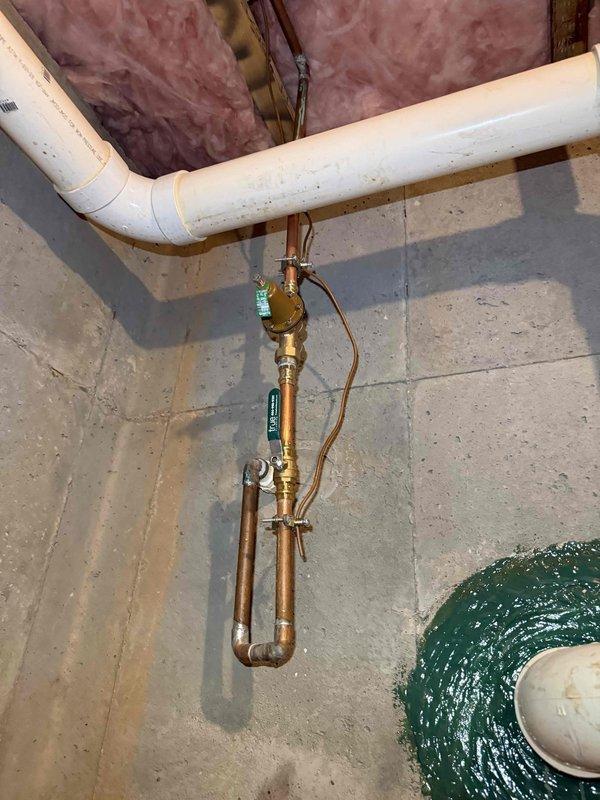 Diagnosed and repaired slow drip at whole home shut off valve by replacing worn valve stem packing. Inspected basement bathroom shut off valve and confirmed it was functioning properly with no leaks present. Pressure tested system to verify proper operation after repairs. Diagnosed and repaired slow drip at whole home shut off valve by replacing worn valve stem packing. Inspected basement bathroom shut off valve and confirmed it was functioning properly with no leaks present. Pressure tested system to verify proper operation after repairs.