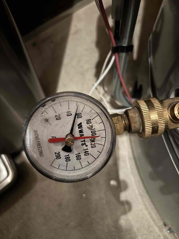 Identified and repaired a plumbing leak inside wall cavity near sink. Visual inspection revealed water damage on OSB backing. Performed hydrostatic pressure test post-repair, confirming system integrity with pressure holding between 80-100 PSI. Identified and repaired a plumbing leak inside wall cavity near sink. Visual inspection revealed water damage on OSB backing. Performed hydrostatic pressure test post-repair, confirming system integrity with pressure holding between 80-100 PSI.