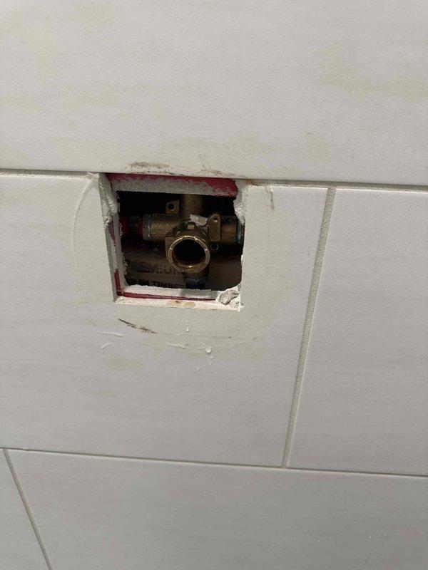 Diagnosed and inspected leaking toilet, finding deteriorated toilet flange with significant damage, cracking, and mold buildup requiring replacement. Created wall access point to examine plumbing connections and investigated hot water temperature fluctuation issues throughout property, particularly in master shower where controls were malfunctioning. Diagnosed and inspected leaking toilet, finding deteriorated toilet flange with significant damage, cracking, and mold buildup requiring replacement. Created wall access point to examine plumbing connections and investigated hot water temperature fluctuation issues throughout property, particularly in master shower where controls were malfunctioning.