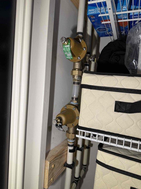 Diagnosed and repaired leaking shower issue by inspecting the Crosswater showerhead and associated pressure regulator valves. Removed showerhead faceplate, cleaned spray nozzles, and replaced worn seals to eliminate leak. Verified proper water pressure at regulator valves in utility closet and tested shower operation to confirm successful repair. Diagnosed and repaired leaking shower issue by inspecting the Crosswater showerhead and associated pressure regulator valves. Removed showerhead faceplate, cleaned spray nozzles, and replaced worn seals to eliminate leak. Verified proper water pressure at regulator valves in utility closet and tested shower operation to confirm successful repair.