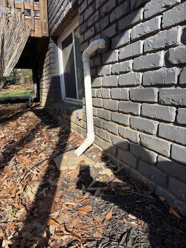 Diagnosed and replaced failed sump pump. Installed new unit with properly functioning pressure gauge (verified 120 psi operating pressure). Connected discharge line to existing PVC drainage system on exterior wall. Diagnosed and replaced failed sump pump. Installed new unit with properly functioning pressure gauge (verified 120 psi operating pressure). Connected discharge line to existing PVC drainage system on exterior wall.