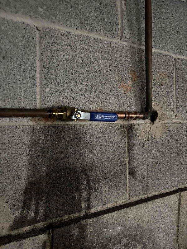 Repaired water leak in customer's yard by excavating around the affected area where water was pooling. Located a damaged section of copper water supply line that connected to PVC piping, which matched the location of previous repair work. Replaced the compromised pipe section and installed a new shutoff valve, then confirmed proper function with no further leakage. Repaired water leak in customer's yard by excavating around the affected area where water was pooling. Located a damaged section of copper water supply line that connected to PVC piping, which matched the location of previous repair work. Replaced the compromised pipe section and installed a new shutoff valve, then confirmed proper function with no further leakage.