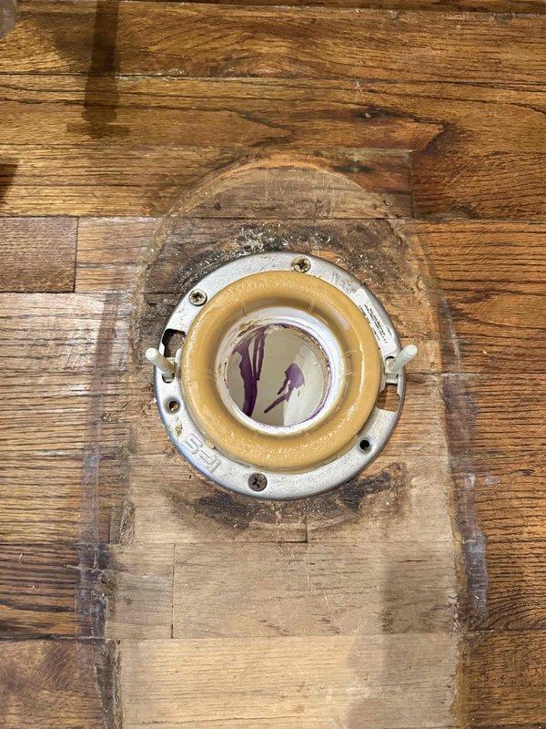 Diagnosed and addressed a running toilet issue by removing the toilet to inspect the flange system. Discovered water damage around the existing flange installation with deterioration of the surrounding floor. Replaced the damaged wax ring and properly reseated the toilet to ensure proper seal and eliminate running water problem. Diagnosed and addressed a running toilet issue by removing the toilet to inspect the flange system. Discovered water damage around the existing flange installation with deterioration of the surrounding floor. Replaced the damaged wax ring and properly reseated the toilet to ensure proper seal and eliminate running water problem.