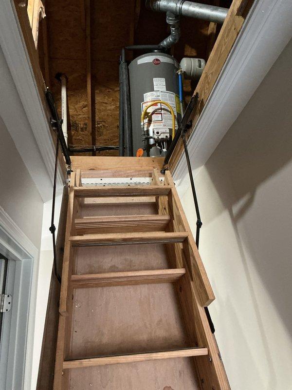 Provided estimate for a whole home repipe service after inspecting existing plumbing system. Assessment included examination of bathroom fixtures, water lines, and attic-mounted water heater with associated plumbing connections. Quote prepared based on comprehensive evaluation of home's plumbing infrastructure. Provided estimate for a whole home repipe service after inspecting existing plumbing system. Assessment included examination of bathroom fixtures, water lines, and attic-mounted water heater with associated plumbing connections. Quote prepared based on comprehensive evaluation of home's plumbing infrastructure.