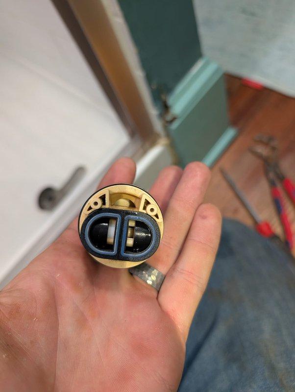 Diagnosed and repaired toilet tank with significant water discoloration and mineral buildup. Removed and replaced faulty valve mechanism, which was causing persistent leaking issues in both the tank and shower system. Diagnosed and repaired toilet tank with significant water discoloration and mineral buildup. Removed and replaced faulty valve mechanism, which was causing persistent leaking issues in both the tank and shower system.