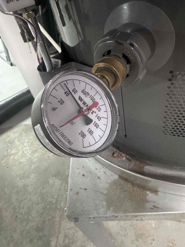 Diagnosed and repaired leaking hose bibb by replacing copper pipe section and installing new brass valve with quarter-turn handle. Pressure tested system to approximately 110 PSI to verify repair integrity and ensure no additional leaks were present in the line. Diagnosed and repaired leaking hose bibb by replacing copper pipe section and installing new brass valve with quarter-turn handle. Pressure tested system to approximately 110 PSI to verify repair integrity and ensure no additional leaks were present in the line.