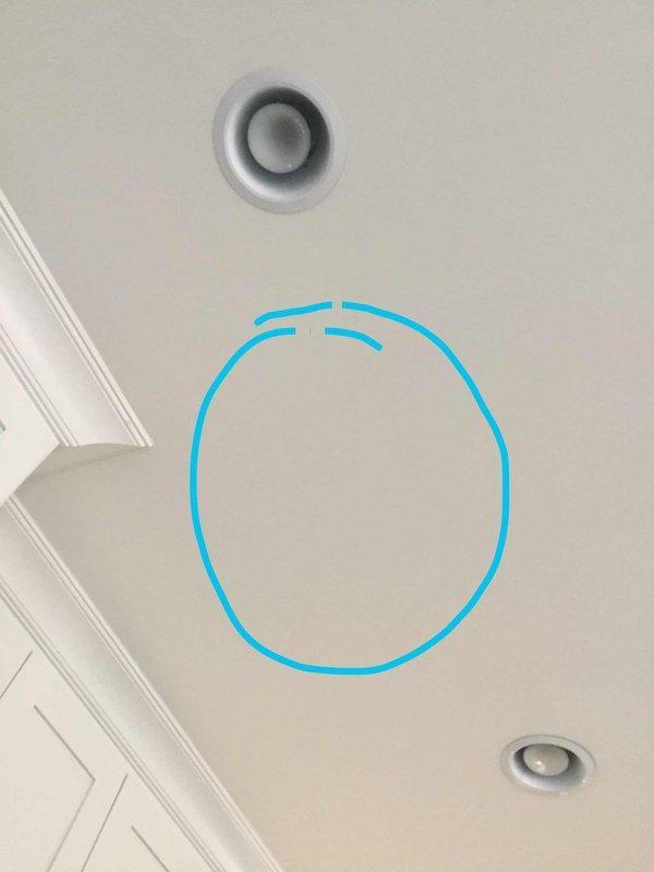 Inspected bathroom plumbing system to diagnose recurring backup issues affecting toilets and tubs on upper level. Identified potential double wye configuration requiring attention. Performed pressure testing with gauge reading approximately 125-130 PSI, which was documented with photographs along with ceiling access point marked for future reference. Inspected bathroom plumbing system to diagnose recurring backup issues affecting toilets and tubs on upper level. Identified potential double wye configuration requiring attention. Performed pressure testing with gauge reading approximately 125-130 PSI, which was documented with photographs along with ceiling access point marked for future reference.