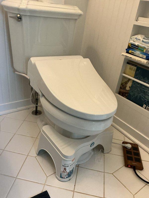 Responded to plumbing service call for malodorous sink and bidet installation. Diagnosed and addressed sink odor issue, likely caused by dry P-trap or drain buildup. Removed existing pedestal-style bidet fixture from bathroom, disconnecting water supply lines and drain connections. Installed customer-supplied bidet toilet seat attachment to existing toilet, connecting to water supply line and ensuring proper functionality of all controls and spray features. Verified all plumbing connections for leaks, tested bidet operation, and confirmed proper drainage. Left work area clean with all fixtures operational. Responded to plumbing service call for malodorous sink and bidet installation. Diagnosed and addressed sink odor issue, likely caused by dry P-trap or drain buildup. Removed existing pedestal-style bidet fixture from bathroom, disconnecting water supply lines and drain connections. Installed customer-supplied bidet toilet seat attachment to existing toilet, connecting to water supply line and ensuring proper functionality of all controls and spray features. Verified all plumbing connections for leaks, tested bidet operation, and confirmed proper drainage. Left work area clean with all fixtures operational.