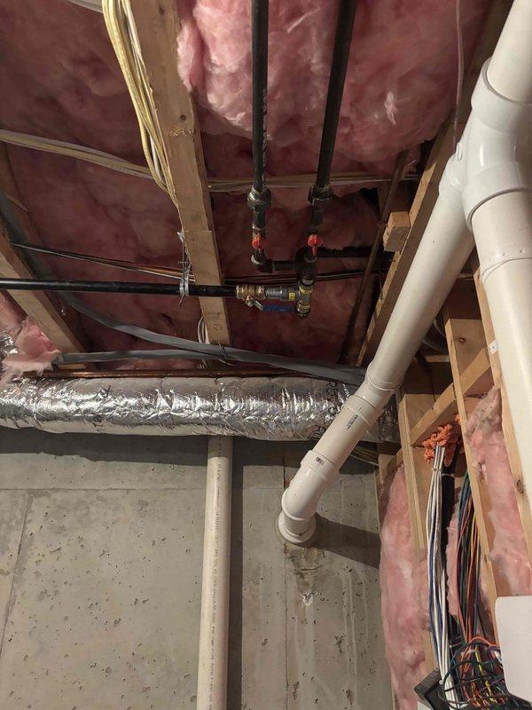 Completed installation and routing of gas and water lines in accordance with approved specifications. Work included running new supply lines through ceiling joists and wall cavities, installing proper support brackets and hangers for horizontal runs, and ensuring all connections meet code requirements. Addressed exterior utility access point showing signs of corrosion and water damage, replacing deteriorated components and sealing penetrations to prevent future moisture intrusion at the building envelope. Completed installation and routing of gas and water lines in accordance with approved specifications. Work included running new supply lines through ceiling joists and wall cavities, installing proper support brackets and hangers for horizontal runs, and ensuring all connections meet code requirements. Addressed exterior utility access point showing signs of corrosion and water damage, replacing deteriorated components and sealing penetrations to prevent future moisture intrusion at the building envelope.