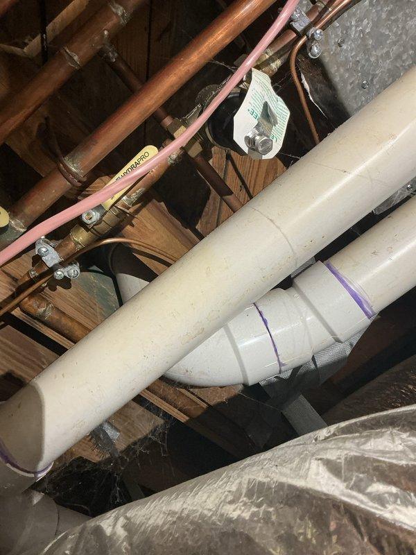 Conducted comprehensive site assessment across three properties to provide estimate for Moen Flo smart water monitoring and automatic shut-off system installation. Evaluated existing plumbing infrastructure, including copper supply lines, PVC drainage systems, and main water service entry points in attic and crawl space locations. Documented electrical outlet availability and accessibility for system power requirements, noting existing 120V receptacles mounted on structural framing near potential installation zones. Assessed compatibility of current plumbing configurations with Flo device integration points, examining pipe materials, valve locations, and available installation space within confined areas containing fiberglass insulation and structural framing members. Conducted comprehensive site assessment across three properties to provide estimate for Moen Flo smart water monitoring and automatic shut-off system installation. Evaluated existing plumbing infrastructure, including copper supply lines, PVC drainage systems, and main water service entry points in attic and crawl space locations. Documented electrical outlet availability and accessibility for system power requirements, noting existing 120V receptacles mounted on structural framing near potential installation zones. Assessed compatibility of current plumbing configurations with Flo device integration points, examining pipe materials, valve locations, and available installation space within confined areas containing fiberglass insulation and structural framing members.