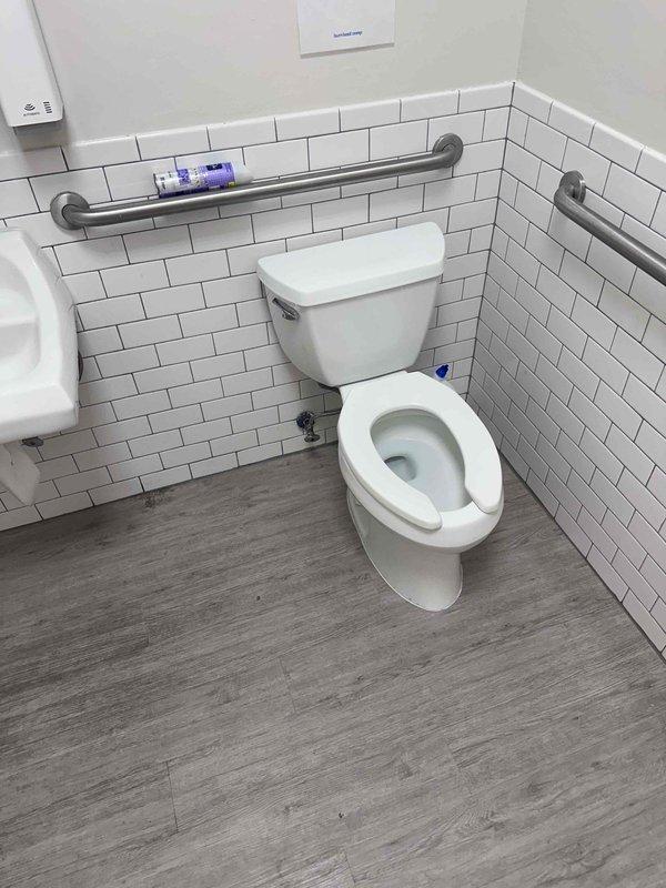 Provided estimate for replacement of shut-off valves serving bathroom toilet and sink faucet in accessible restroom facility. Inspected existing plumbing fixtures and assessed valve accessibility for both water supply lines requiring service.