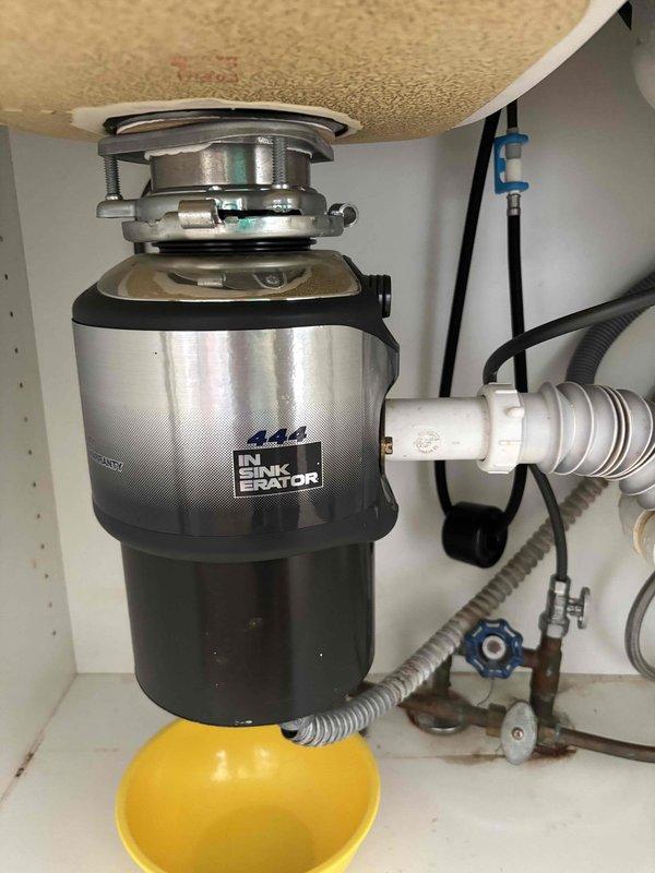 Replaced defective garbage disposal unit with new InSinkErator model. Evaluated existing drain configuration and reworked PVC piping under sink to accommodate new disposal unit, ensuring proper alignment and secure connections. Tested system for leaks and verified proper drainage operation. Replaced defective garbage disposal unit with new InSinkErator model. Evaluated existing drain configuration and reworked PVC piping under sink to accommodate new disposal unit, ensuring proper alignment and secure connections. Tested system for leaks and verified proper drainage operation.