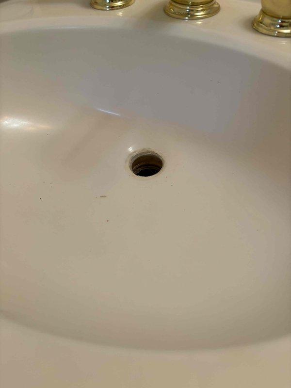 Performed smoke test on plumbing system as specified in approved quote. Conducted thorough inspection of bathroom sink installation, including brass three-piece faucet set with ornate fixtures and white porcelain accents. Documented existing conditions with photographic evidence showing proper drain assembly and fixture positioning. Performed smoke test on plumbing system as specified in approved quote. Conducted thorough inspection of bathroom sink installation, including brass three-piece faucet set with ornate fixtures and white porcelain accents. Documented existing conditions with photographic evidence showing proper drain assembly and fixture positioning.