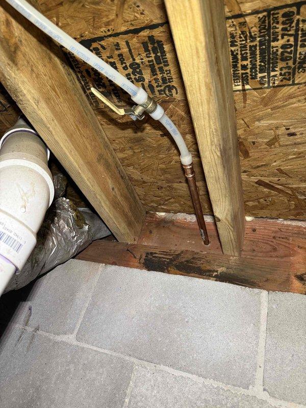 Replaced two exterior hose bibs, addressing one that was actively leaking and another with a stuck valve mechanism. Accessed interior plumbing connections through crawl space to remove old copper fittings and install new frost-free sillcocks with proper shutoff valves, ensuring secure mounting to brick exterior and verifying no water damage to surrounding framing. Replaced two exterior hose bibs, addressing one that was actively leaking and another with a stuck valve mechanism. Accessed interior plumbing connections through crawl space to remove old copper fittings and install new frost-free sillcocks with proper shutoff valves, ensuring secure mounting to brick exterior and verifying no water damage to surrounding framing.