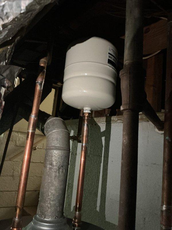 Evaluated existing plumbing infrastructure for customer-supplied water softener and reverse osmosis system installation. Documented current water system configuration including expansion tank, copper supply lines, and pressure monitoring equipment to determine optimal installation approach and identify any additional equipment options that may benefit the system. Evaluated existing plumbing infrastructure for customer-supplied water softener and reverse osmosis system installation. Documented current water system configuration including expansion tank, copper supply lines, and pressure monitoring equipment to determine optimal installation approach and identify any additional equipment options that may benefit the system.