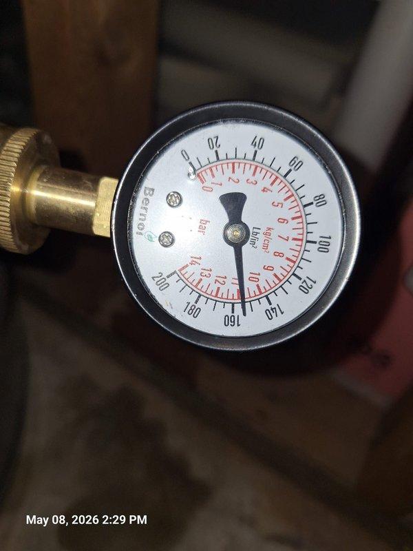 Responded to customer concern regarding air intrusion in main water line occurring over the past two weeks. Performed pressure testing at the service entry point, documenting static water pressure reading at the main supply line. Inspected exterior plumbing connections beneath deck structure, including main shutoff valve and copper piping for signs of air entry points, leaks, or compromised fittings that could allow air infiltration into the system. Responded to customer concern regarding air intrusion in main water line occurring over the past two weeks. Performed pressure testing at the service entry point, documenting static water pressure reading at the main supply line. Inspected exterior plumbing connections beneath deck structure, including main shutoff valve and copper piping for signs of air entry points, leaks, or compromised fittings that could allow air infiltration into the system.