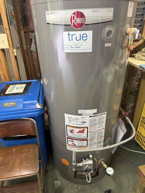 Responded to service call for water heater with reported leaking from temperature and pressure relief valve discharge pipe. Upon arrival, inspected Rheem Professional series standard water heater and confirmed active dripping from TPR valve discharge line. Valve and piping were initially hot to touch, indicating recent pressure relief event.
Performed diagnostic assessment of TPR valve operation and tested system pressure using calibrated gauge. Determined TPR valve was functioning properly by relieving excess pressure and temperature as designed. Replaced faulty TPR valve with new Watts 140 PSI rated relief valve and installed new braided stainless steel discharge line with proper air gap termination. Verified all brass fittings were properly torqued and sealed. Tested system operation by bringing water heater up to temperature and confirmed no leakage from new valve assembly or connections. Inspected water heater thermostat settings and adjusted to manufacturer specifications to pr Responded to service call for water heater with reported leaking from temperature and pressure relief valve discharge pipe. Upon arrival, inspected Rheem Professional series standard water heater and confirmed active dripping from TPR valve discharge line. Valve and piping were initially hot to touch, indicating recent pressure relief event.
Performed diagnostic assessment of TPR valve operation and tested system pressure using calibrated gauge. Determined TPR valve was functioning properly by relieving excess pressure and temperature as designed. Replaced faulty TPR valve with new Watts 140 PSI rated relief valve and installed new braided stainless steel discharge line with proper air gap termination. Verified all brass fittings were properly torqued and sealed. Tested system operation by bringing water heater up to temperature and confirmed no leakage from new valve assembly or connections. Inspected water heater thermostat settings and adjusted to manufacturer specifications to pr