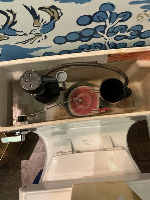 Responded to service call for continuously running toilet that persisted even after water supply was shut off to the fixture. Upon inspection, identified faulty flapper valve assembly in Kohler toilet tank causing constant water flow. Replaced worn flapper valve and associated components, tested flush mechanism for proper operation, and verified issue was fully resolved with no further water running detected. Responded to service call for continuously running toilet that persisted even after water supply was shut off to the fixture. Upon inspection, identified faulty flapper valve assembly in Kohler toilet tank causing constant water flow. Replaced worn flapper valve and associated components, tested flush mechanism for proper operation, and verified issue was fully resolved with no further water running detected.