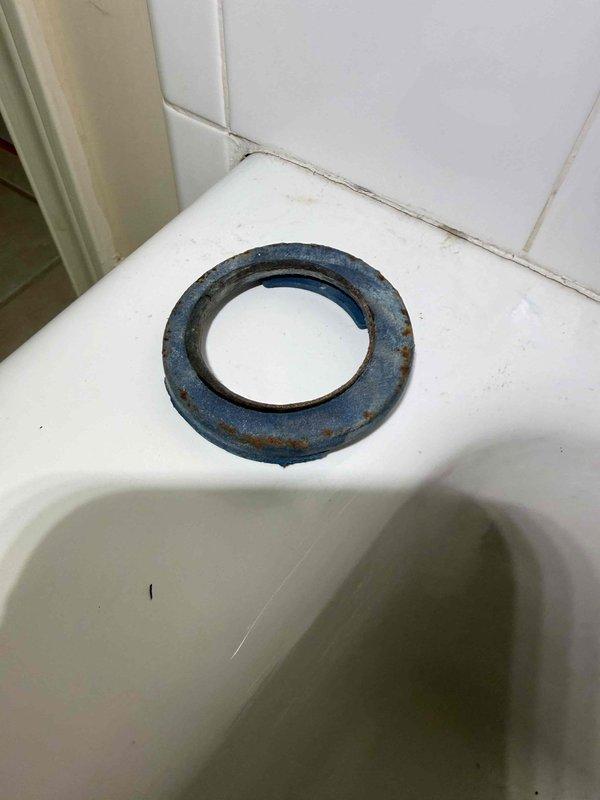 Responded to ceiling leak caused by bathtub overflow above. Upon inspection, identified failed water heater heating element with severely corroded mounting bolts and deteriorated rubber gasket as the source of water intrusion. Removed compromised gasket showing significant rust staining and mineral deposits, then replaced heating element assembly and installed new gasket to restore proper seal and eliminate leak. Responded to ceiling leak caused by bathtub overflow above. Upon inspection, identified failed water heater heating element with severely corroded mounting bolts and deteriorated rubber gasket as the source of water intrusion. Removed compromised gasket showing significant rust staining and mineral deposits, then replaced heating element assembly and installed new gasket to restore proper seal and eliminate leak.