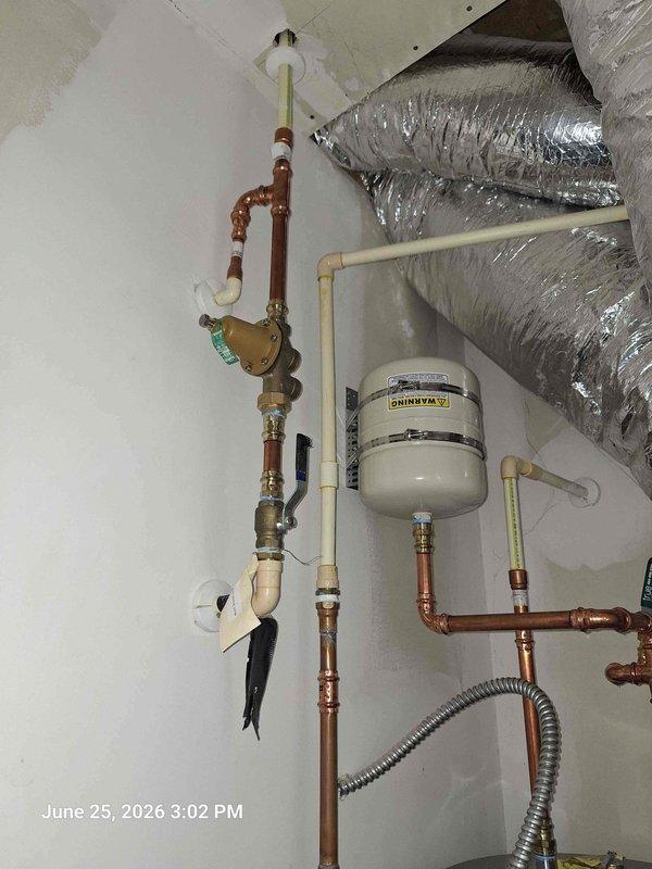 Responded to service call for toilet stop valve replacement on CPVC supply line. Upon arrival, accessed bathroom plumbing and assessed existing stop valve condition. Removed old deteriorated angle stop valve from CPVC water supply line serving toilet fixture. Installed new quarter-turn angle stop valve with proper CPVC connections, ensuring secure watertight seal. Tested valve operation and verified no leaks at connection points. Restored water supply and confirmed proper flow to toilet fill valve. Left installation operational and ready for use.