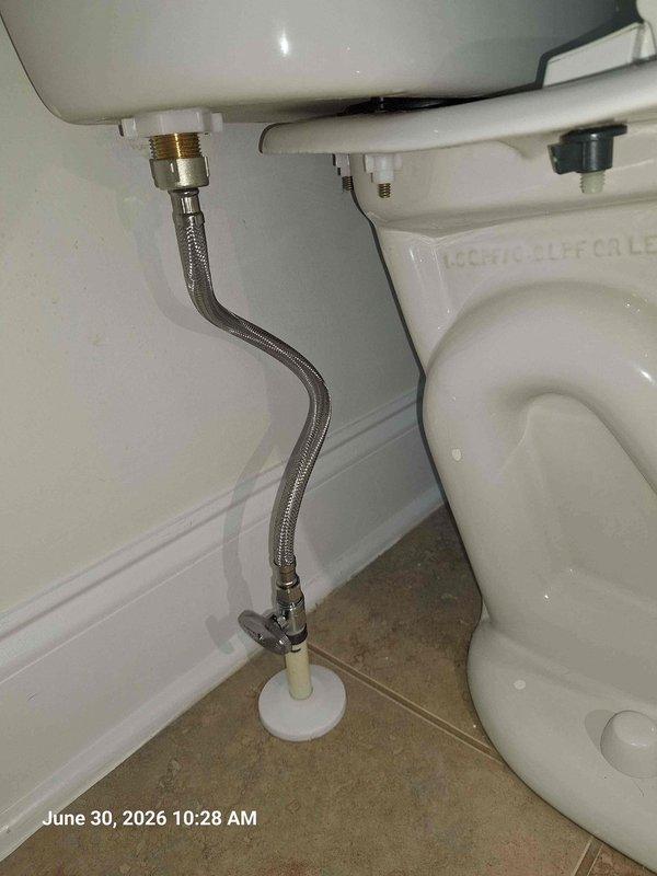Responded to service call for clogged upstairs toilet and slow-draining main level toilet. Successfully cleared blockage in upstairs toilet and restored proper drainage to both fixtures. Verified water supply connections and shut-off valve operation during service. Both toilets tested and confirmed functioning properly upon completion.