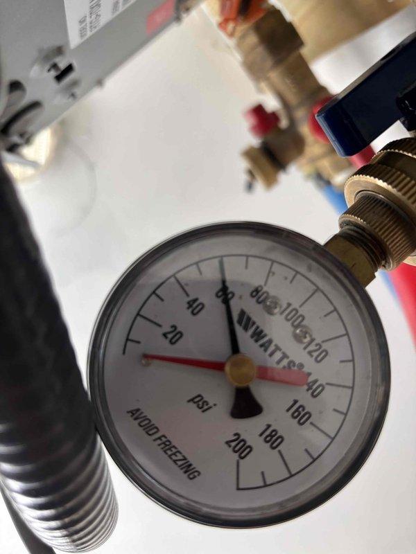 Responded to service call for Rheem tankless water heater displaying Error Code 11 and failing to maintain operation. Error Code 11 indicates insufficient gas flow or ignition failure. Upon inspection, diagnosed low gas supply pressure as the root cause. Verified incoming gas pressure using calibrated pressure gauge, confirming readings below manufacturer's minimum specification required for proper tankless unit operation. Completed troubleshooting and provided estimate for necessary repairs to restore unit to normal operating condition. Responded to service call for Rheem tankless water heater displaying Error Code 11 and failing to maintain operation. Error Code 11 indicates insufficient gas flow or ignition failure. Upon inspection, diagnosed low gas supply pressure as the root cause. Verified incoming gas pressure using calibrated pressure gauge, confirming readings below manufacturer's minimum specification required for proper tankless unit operation. Completed troubleshooting and provided estimate for necessary repairs to restore unit to normal operating condition.