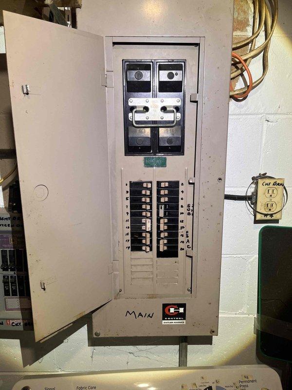 Responded to no cooling call and performed diagnostic inspection of HVAC system. Accessed furnace unit and examined blower motor assembly, refrigerant lines, and electrical connections. Inspected air filter condition and verified proper installation. Checked electrical panel and circuit breaker configuration to ensure adequate power supply to HVAC equipment. System components showed normal wear with dust accumulation but no immediate failures identified during visual inspection.
